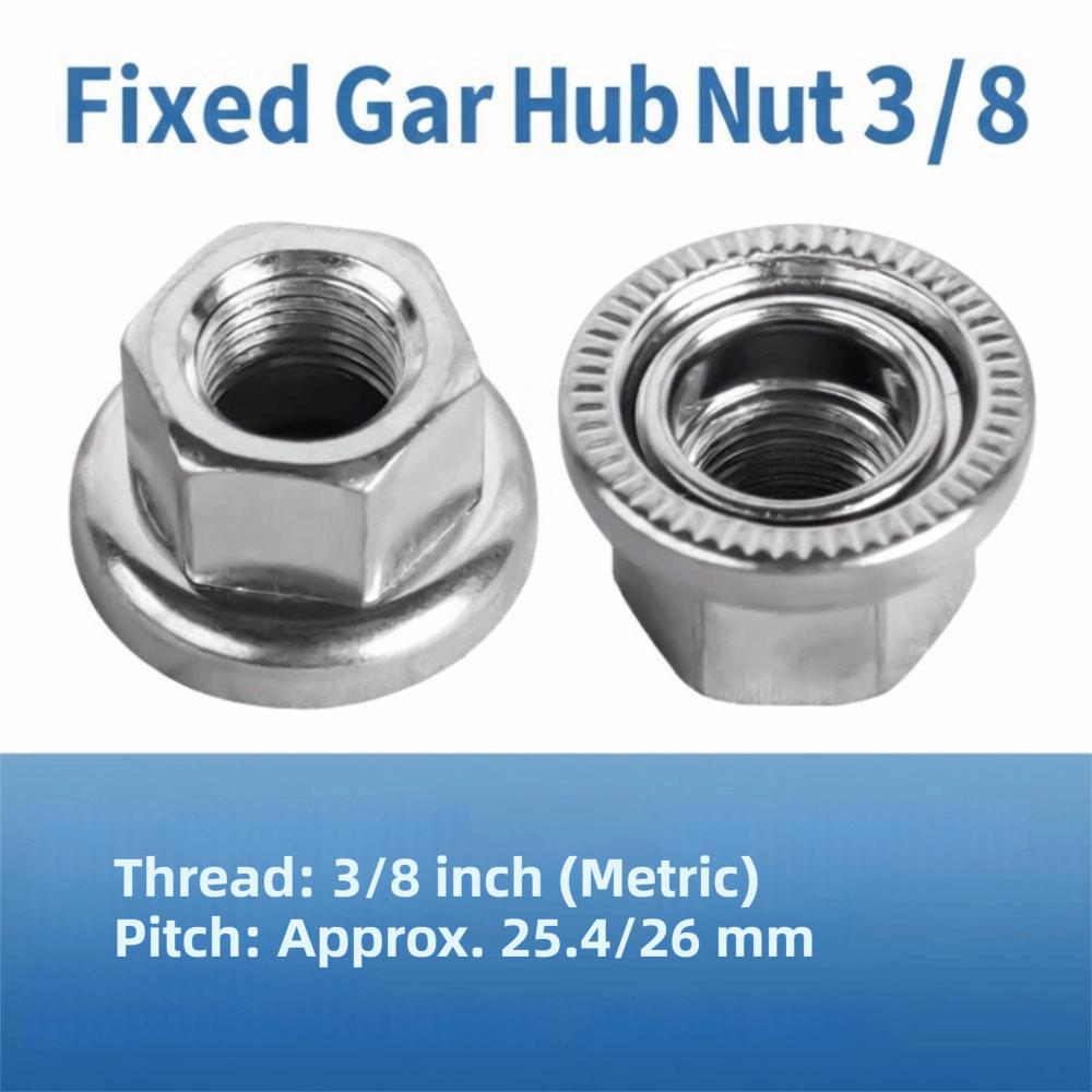 8PCS Steel Bike Wheel Axle Nuts Bike Wheel Hub Nut  Bicycle Wheel Axle Repair and Replacement