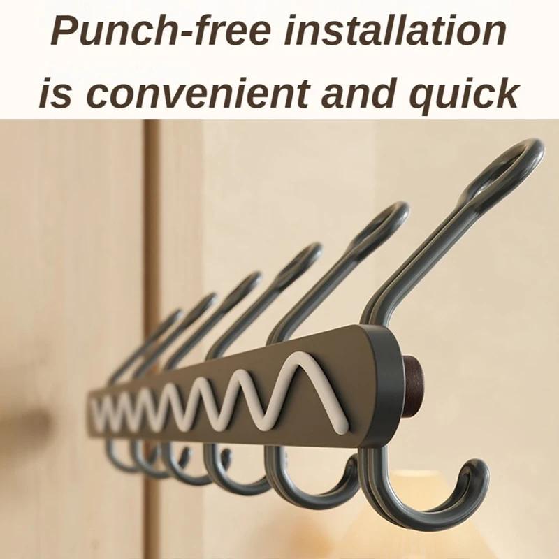 Design Door Hook Modern Wall Clothes Hanger Strong Adhesive Bathroom Hook Coat Rack Home Accessories Useful Storage Organization