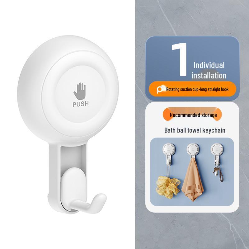 Вращающийся вакуумный крючок-присоска без следов для кухни, ванной комнаты и стеклянных стен