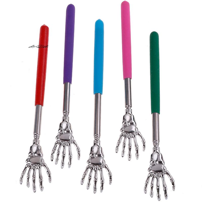 1Pc Stainless Steel Extendable Hand Claw Back Scratcher Massager for Itching Relief Self-Finger Scrubbing Tool