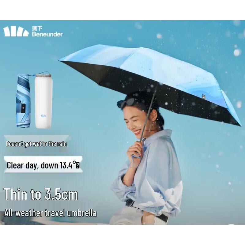 Beneunder All-Weather UV Protection Folding Umbrella