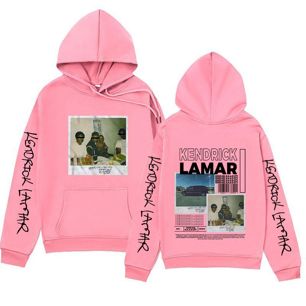 Rapper Kendrick Lamar Good Kid Hoodie Men Women's Hip Hop Rap Style Music Album Hoodies Sweatshirts Oversized Fashion Streetwear