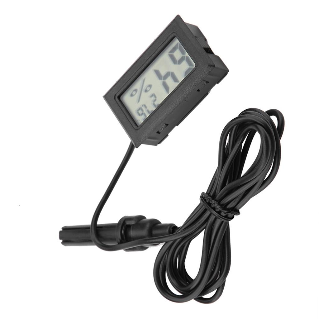 Embedded Mini LCD Thermometer Hygrometer Humidity Temperature Monitor with External Probe