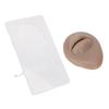Simulated 3D Mouth Model Piercing Practice Silicone Mouth Model with Acrylic Stand for Jewelry Display Dark Skin Color