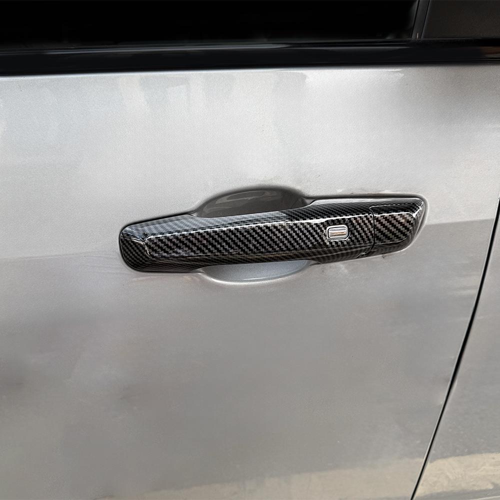 Car Decorative Strips For Chevrolet Equinox 2026 2026 Carbon Fiber Bright Black Car Exterior Door Handles Trim Cover LHD