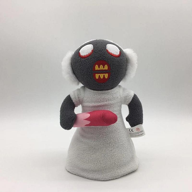 

23cm Horror Game Halloween Granny Cartoon Movie Plush Stuffed Animals Collectible Toys Gifts For белый