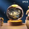 USB-beleuchtete Kristallkugel 3D-Innengravur Kreatives Geschenk Schreibtischornament Kristallkugel Nachtlicht