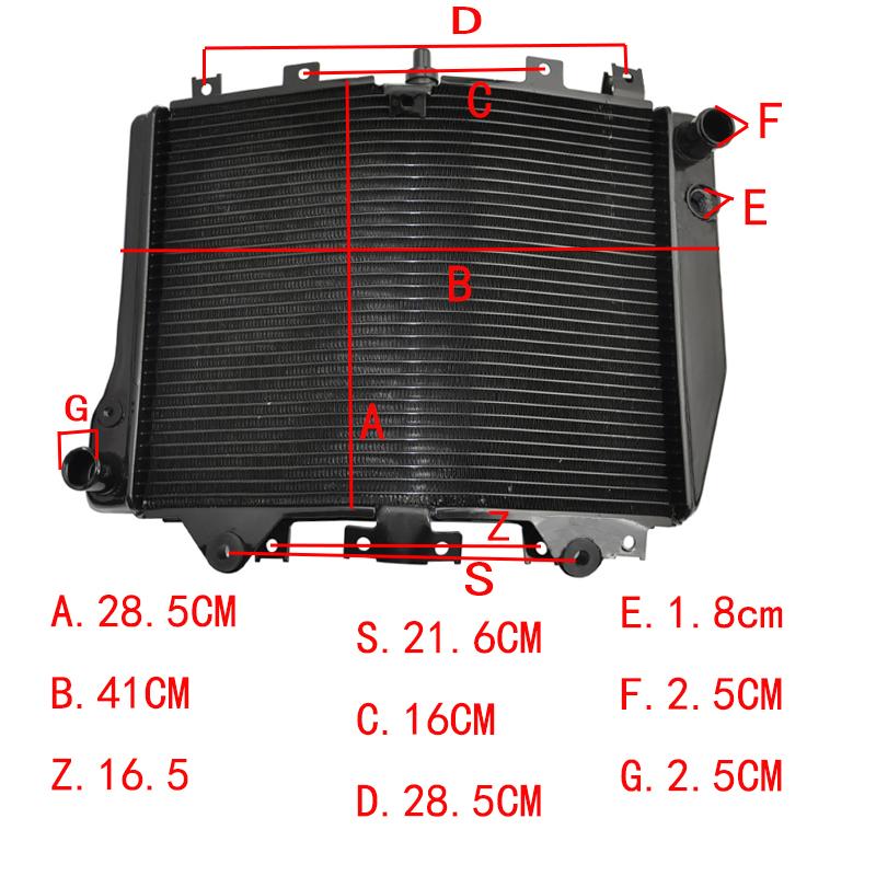 Motorcycle Assay Aluminium Radiator For Kawasaki ZZR1200 ZZ-R1200 ZZR 1200 ZX ZX1200 2002-2005 Cooling Cooler