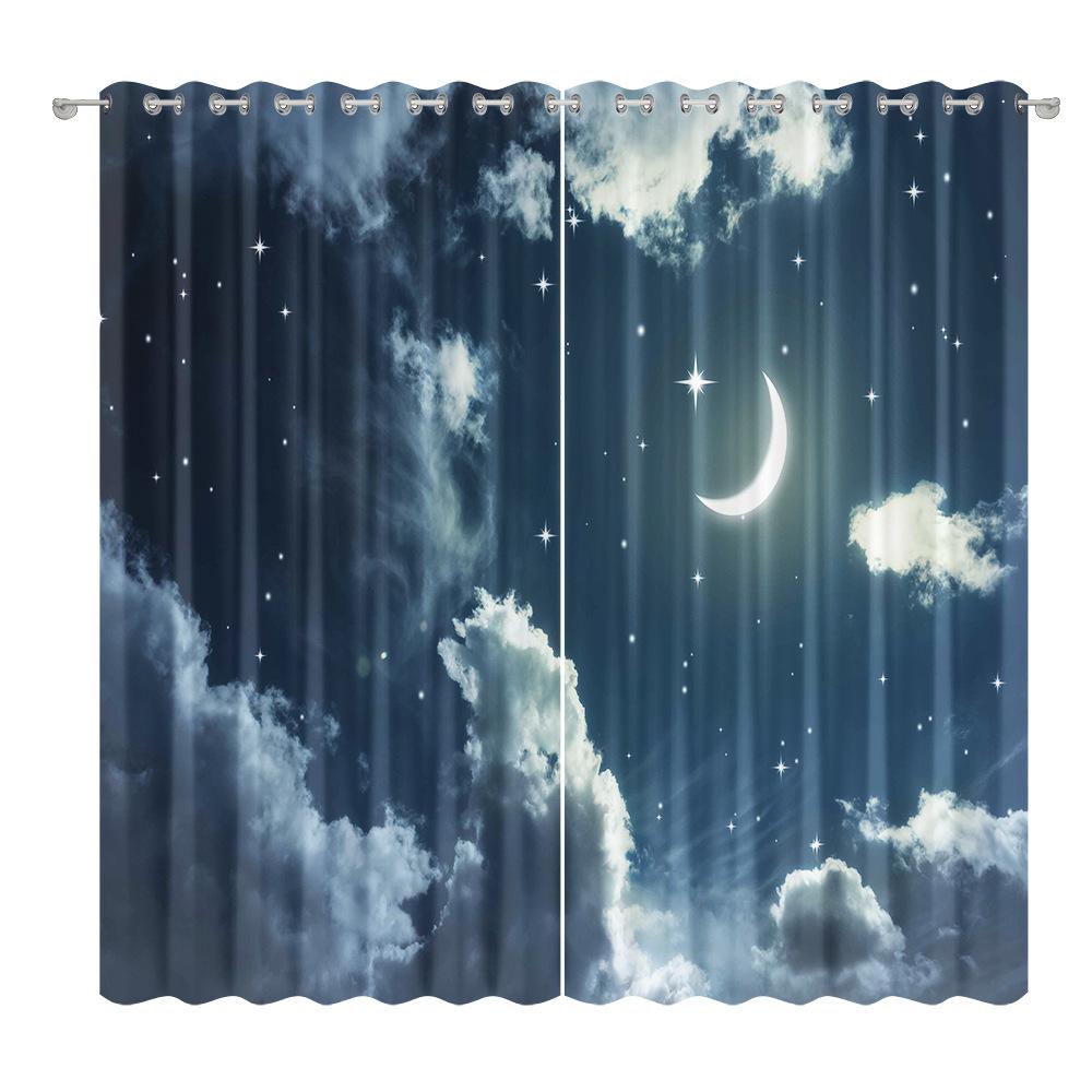 Țesătură pentru perdea cu cer înstelat Dormitor Sufragerie Balcon Perdea opacă Birou Hotel Perdea cu izolație termică