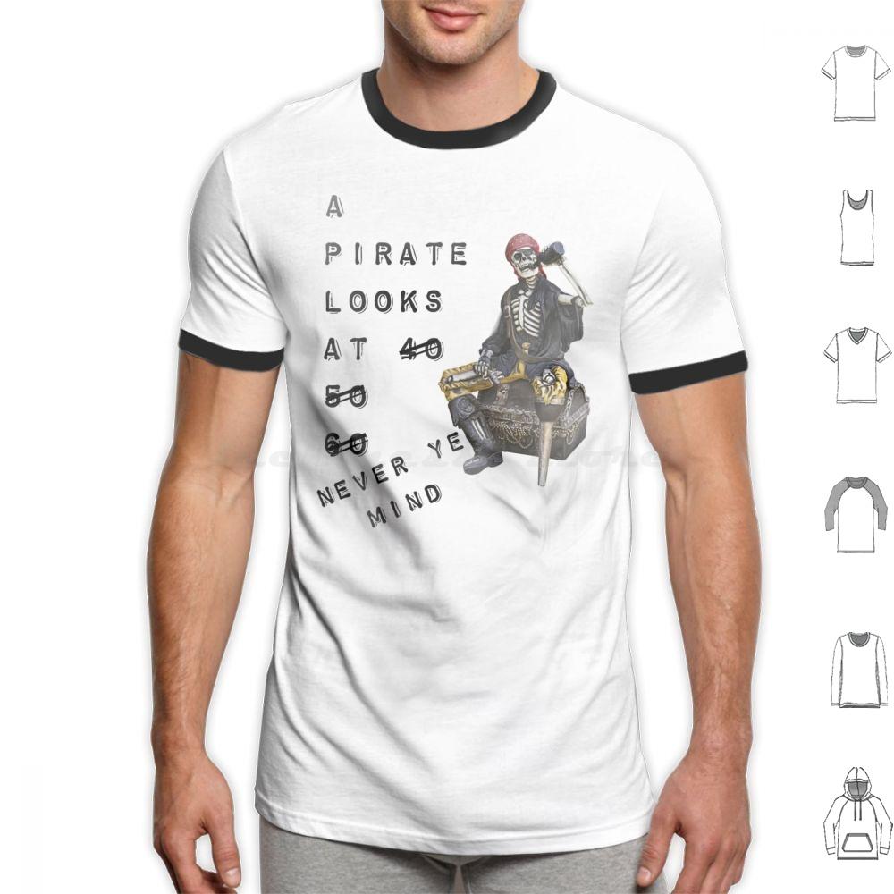 A Pirate Looks At 60 T Shirt 6xl Cotton Cool Tee Jimmy Buffett Beach Parrothead Margaritaville Buffett Parrot Surfing Pirate