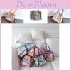 Trendy And Colorful Korean Style Canvas Shoulder Bag For Kids With Floral Pattern