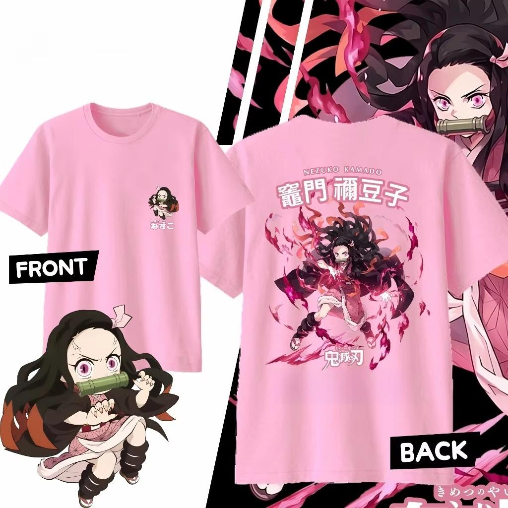 Anime Demon Slayer Nezuko Kamado Bedrukt T-shirt Heren en Dames T-shirt Heren Top Sport T-shirt 2026 Zomer Nieuw T-shirt