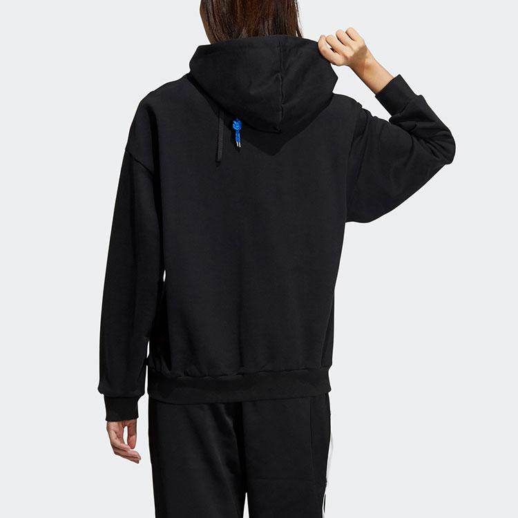 adidas Originals CNY Frühlingsfest Verstellbarer Kordelzug Kapuzenpullover Damen Kapuzenpullover Schwarz HD0334