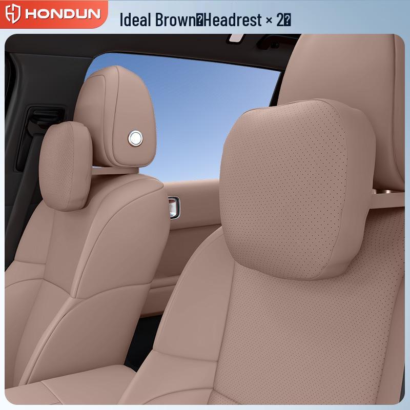 Ideal i8 Headrest & Lumbar Support Pillow - Essential Neck & Back Protection for Car Interiors
