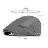 Spring Summer Men Breathable Mesh Newsboy Caps Outdoor Sun Hats Berets Hats for Men