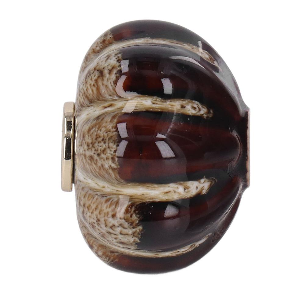 3pcs Gold Pumpkin Cabinet Knobs Durable Pumpkin Pull Handles Classical Pumpkin Door Pulls Drawer