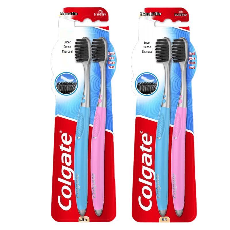 

Colgate Charcoal Soft Bristle Toothbrush, 4-Pack