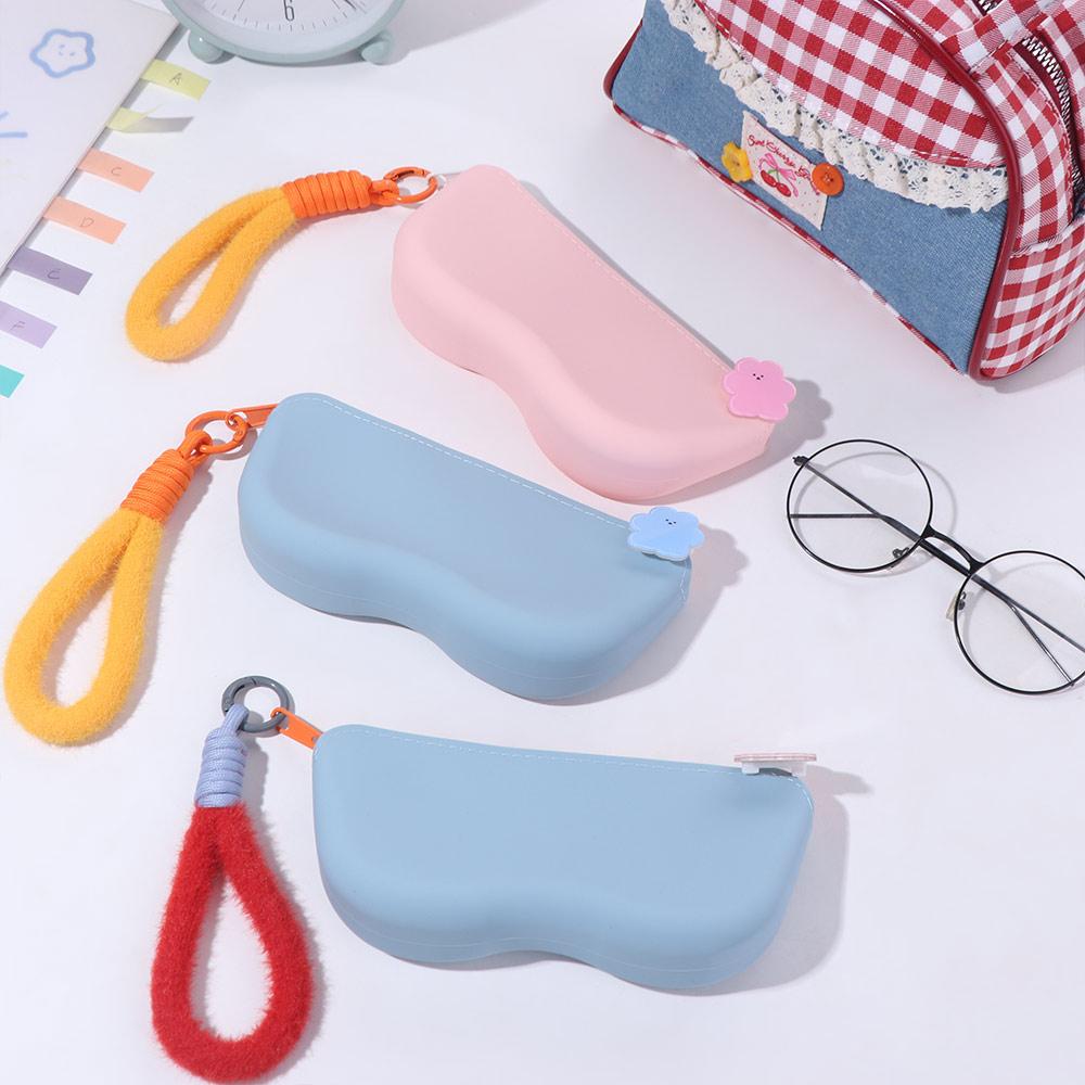 Waterproof Portable Zipper Eyeglasses Bag Silicone Sunglasses Protective  Eyewear Accessories
