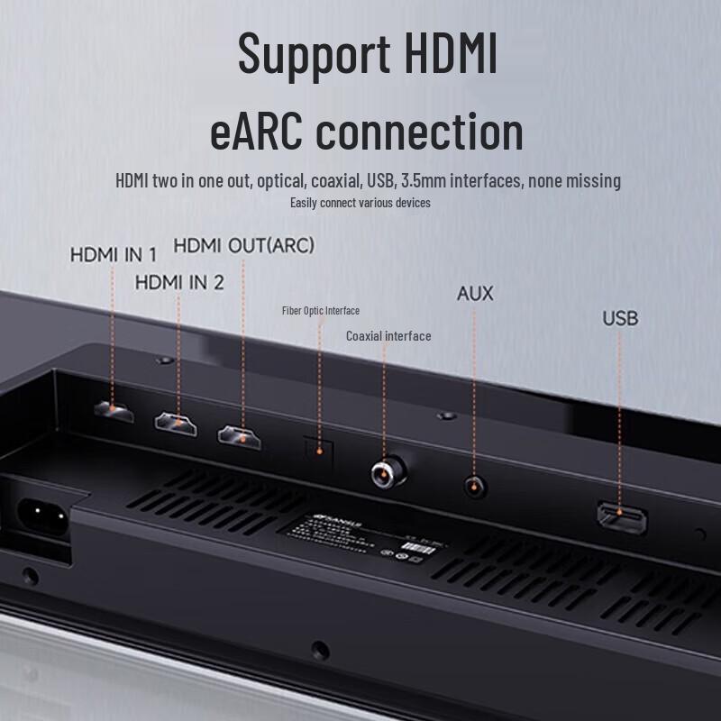 SANSUI DV-99C 7.2.4 Dolby Atmos Home Theater Soundbar