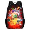 Cartoon Pikachu Backpacks Print Primary Software Backpacks for Boy and Girls Best Gifts Lightweight Cartoon School Bag for Kids