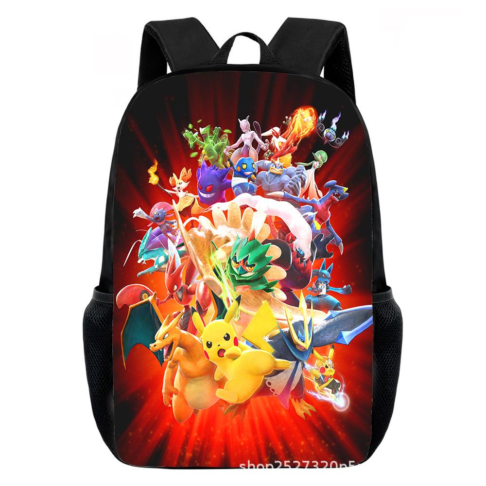 Cartoon Pikachu Backpacks Print Primary Software Backpacks for Boy and Girls Best Gifts Lightweight Cartoon School Bag for Kids