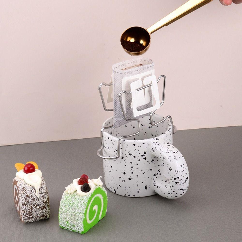 Držák kávového dripperu z nerezové oceli 304 Univerzální košíky na kávový dripper Polička na kávové filtry