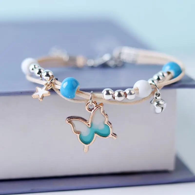 Creative Handmade Starfish Shells Pearl Pendant Adjust Bracelet Anklet Friendship Bracelets On Hand For Woman Luxury Jewelry New