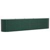 Elevated Planter Green 400 X 80 X 81 Cm Steel