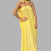 Nuevo de primavera, vestido sencillo y elegante de color liso con empalme de tubo