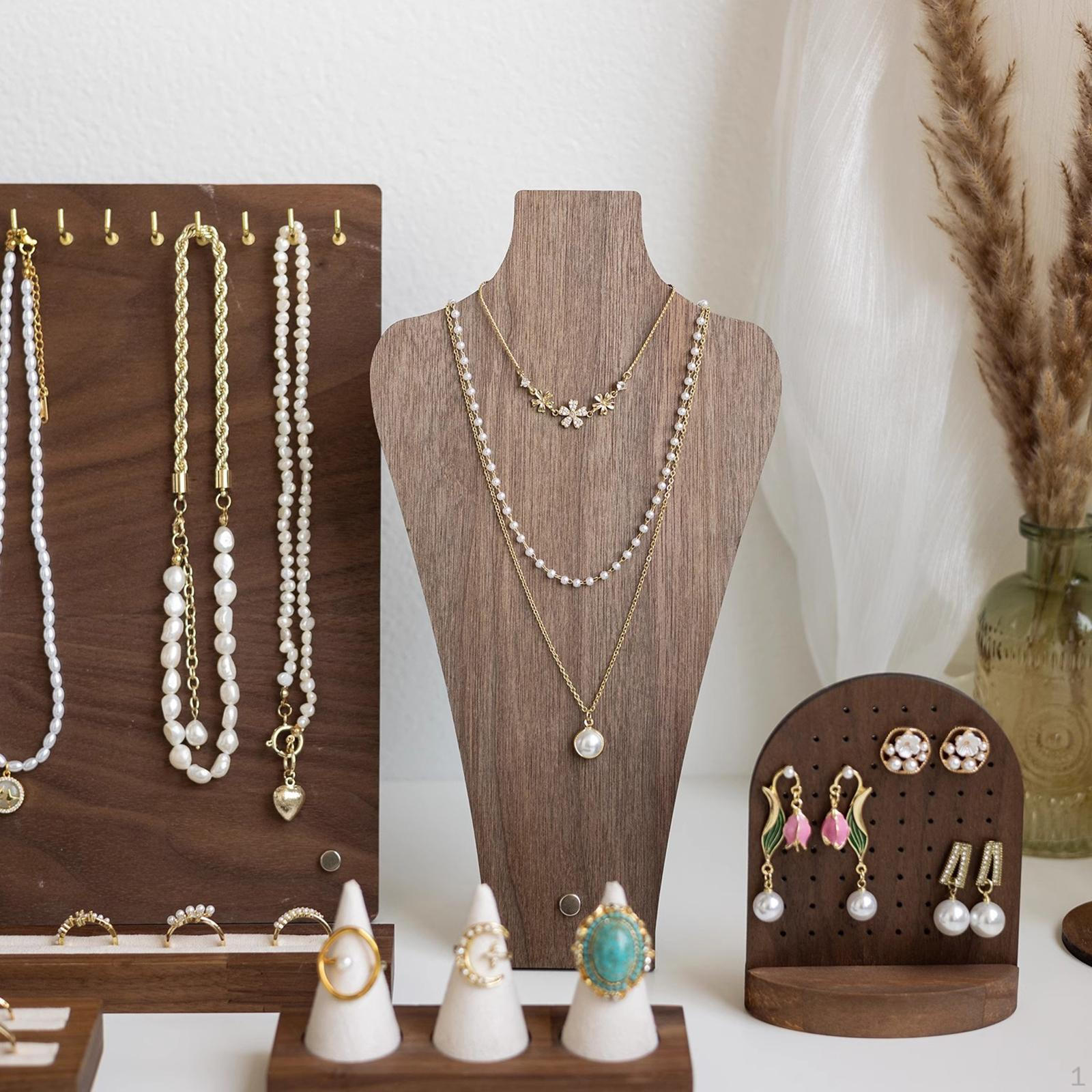 

Подставка для ювелирных изделий, деревянная стойка для ювелирных изделий, декоративная витрина Bust