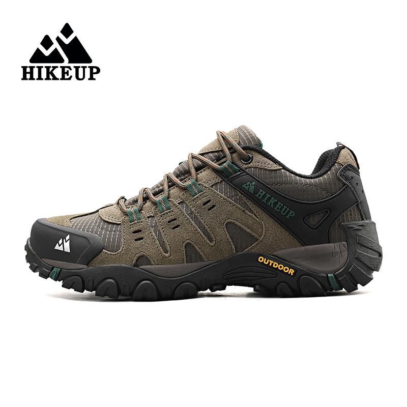 

Men s Hiking Shoes Suede Leather Outdoor Shoes Wear-resistant Men Trekking Walking Hunting Tactical Sneakers 45