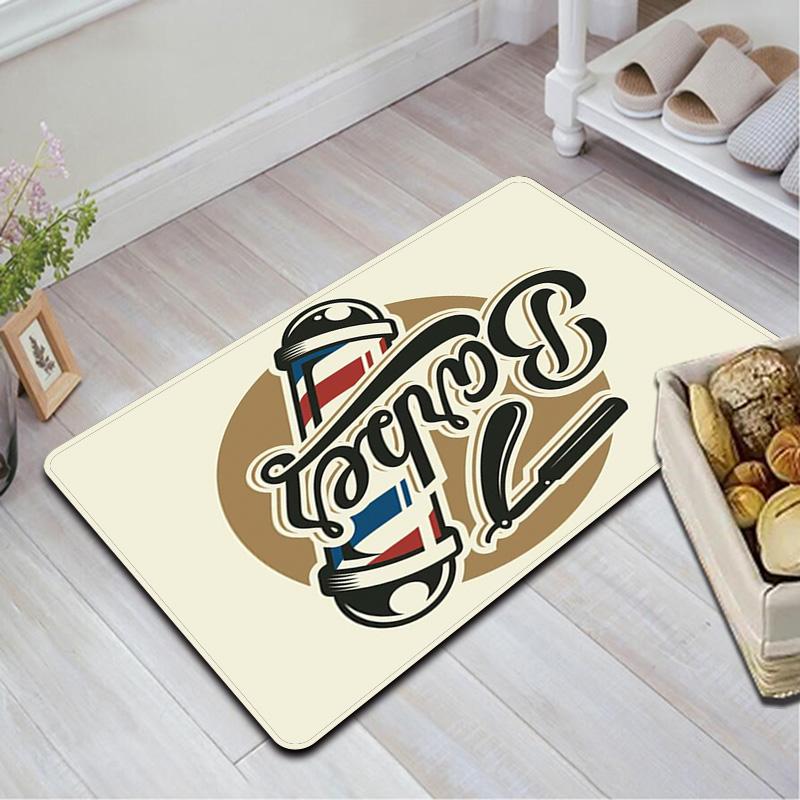 Barber Shop Rug Floor Mat for Living Room or Bedroom Soft and Comfortable Carpet a Gift for Birthday and Holiday.MFF0918408
