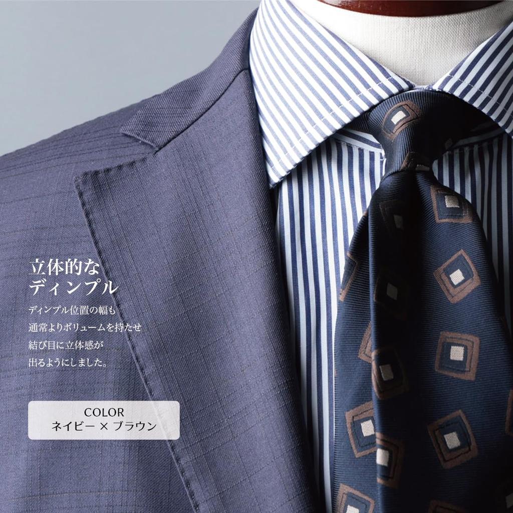 [Y&TAILOR] Necktie, Kyoto-made, Tango-made, Large Square Pattern, Small Pattern, Paisley Weave Series, 100% Silk, High-Quality, Made In Japan,