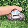 13 Piezas Dibujos Animados Vehículos Coche de Policía PVC Amuletos para Zapatos Para Pulseras DIY Sandalias Accesorios para Zapatos Zapatos de Jardín Decoración con Botones