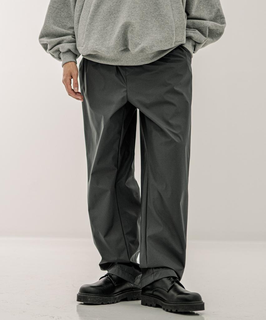EZKATON Layered Banding Slacks Deep Gray Shlp6662