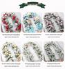 Encrypted Snowing PE Rattan Garland with Flocked Snow for Window & Wall Hanging
