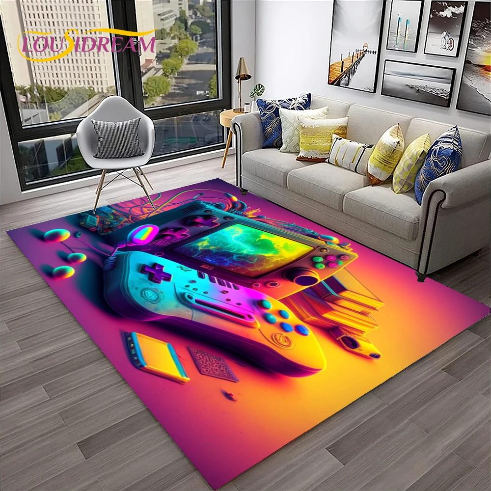 Game Boy GamePad consola de juegos Retro alfombra para el hogar sala de estar dormitorio sofá felpudo decoración, alfombra para área de niños alfombra antideslizante