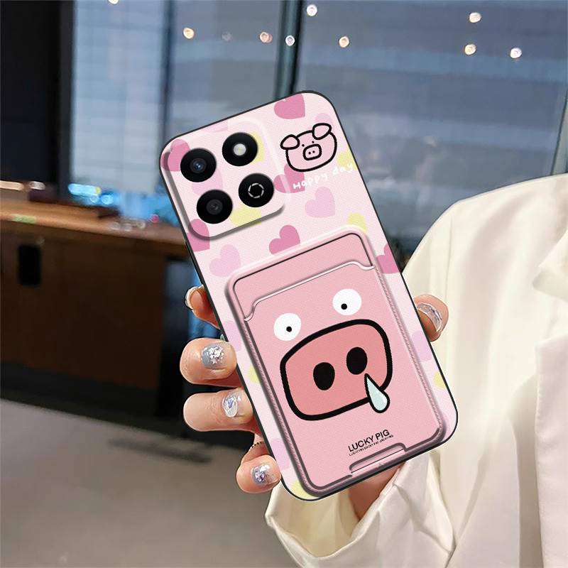 Card slot Full wrap Phone Case For Honor Play60 Plus/Honor200 Smart/X7C/Play9T protective Graffiti Anti-knock Cartoon