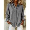 Stylish Women's Comfortable Breathable Long-Sleeve Shirt Everyday Commute Wear Simple Collared Shirt High-Quality Premium Top
