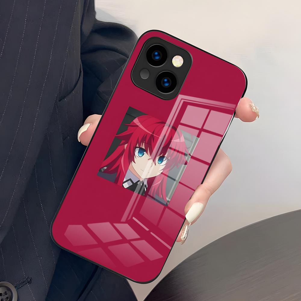 High School DxD Rias Gremory Phone Case For IPhone 17 Pro Max 15 Pro 16 14 Plus 12 13 Mini 11 Pro Shockproof Glass Cover