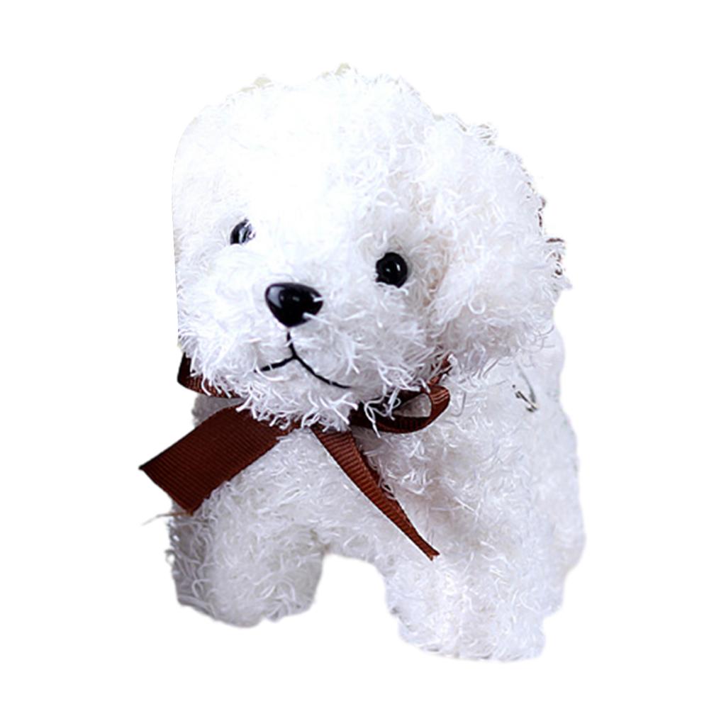 Delicate Dog Keychain Exquisite Animal Keyrings Accessories Handbag Pendant Stuffed Animal Pendants for Party Decoration