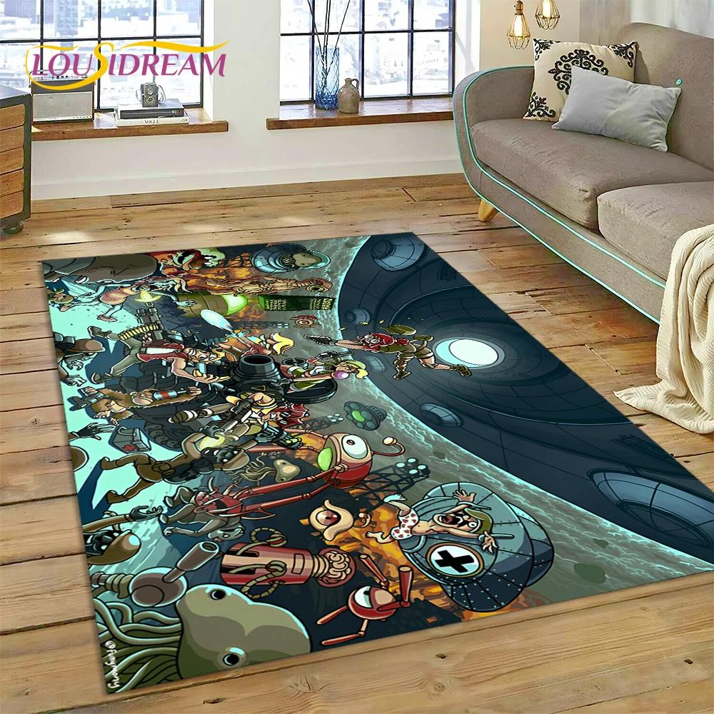 Metal Slug Retro Game Cartoon Customized Carpet Rug for Bedroom Living Room Home Sofa Decoration,Kid Play Large Decor Floor Mat