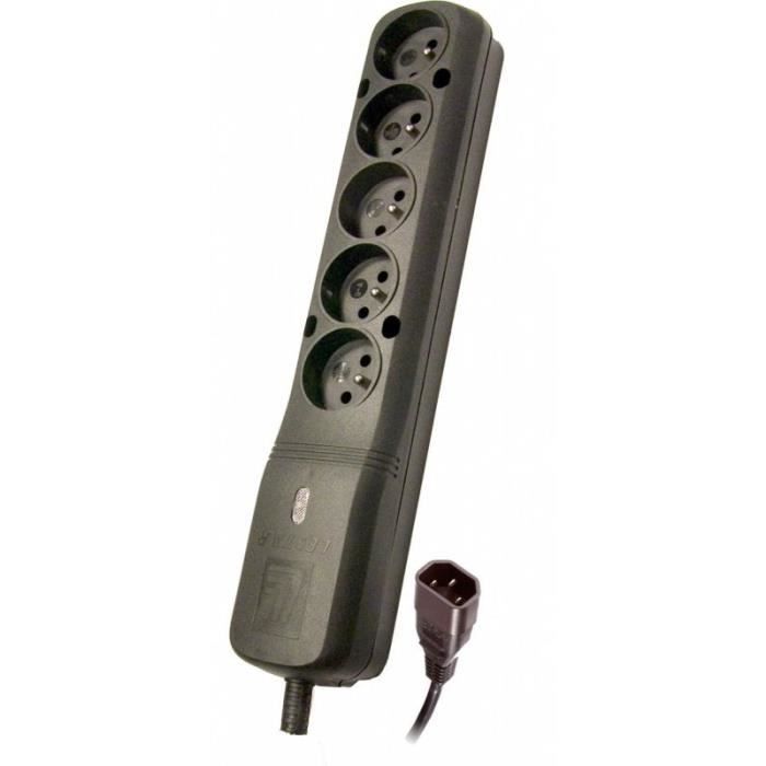 Multiprise - LESTAR - LZ-530 BW G-A K. - 5 sorties - 1,5 m - Intérieur - Noir