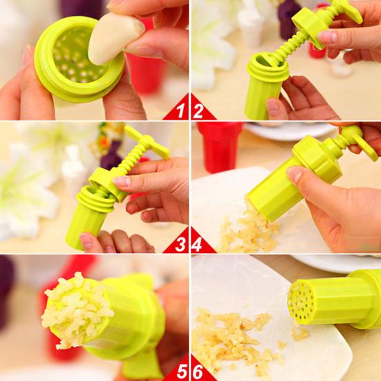 Zázvor Česnek Ruční Lis Twist Kráječ Drtič Plastová Škrabka Kuchyňské Nářadí