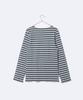 Saint James 6870 Meridien Moderne Long Sleeve Size XS T-Shirt, Jean/Chanvre, [Used]