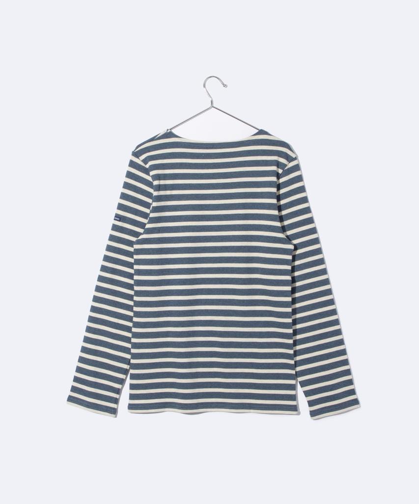 Saint James 6870 Meridien Moderne Long Sleeve Size XS T-Shirt, Jean/Chanvre, [Used]