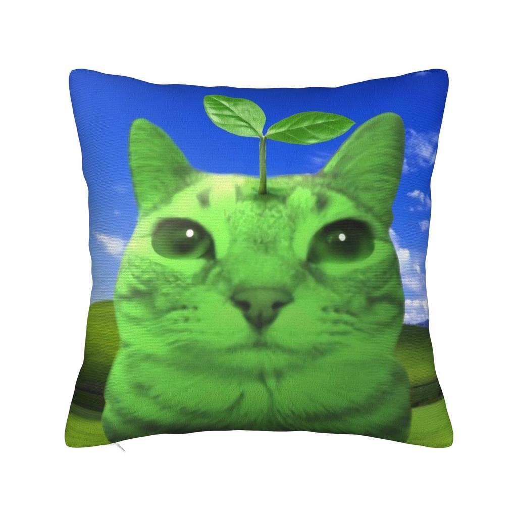 Cat Owl Funny Meowl Cat Meme Pillow Cover Soft Cushion Cover Funny Pillow Case For Sofa Couch Bed Living Room