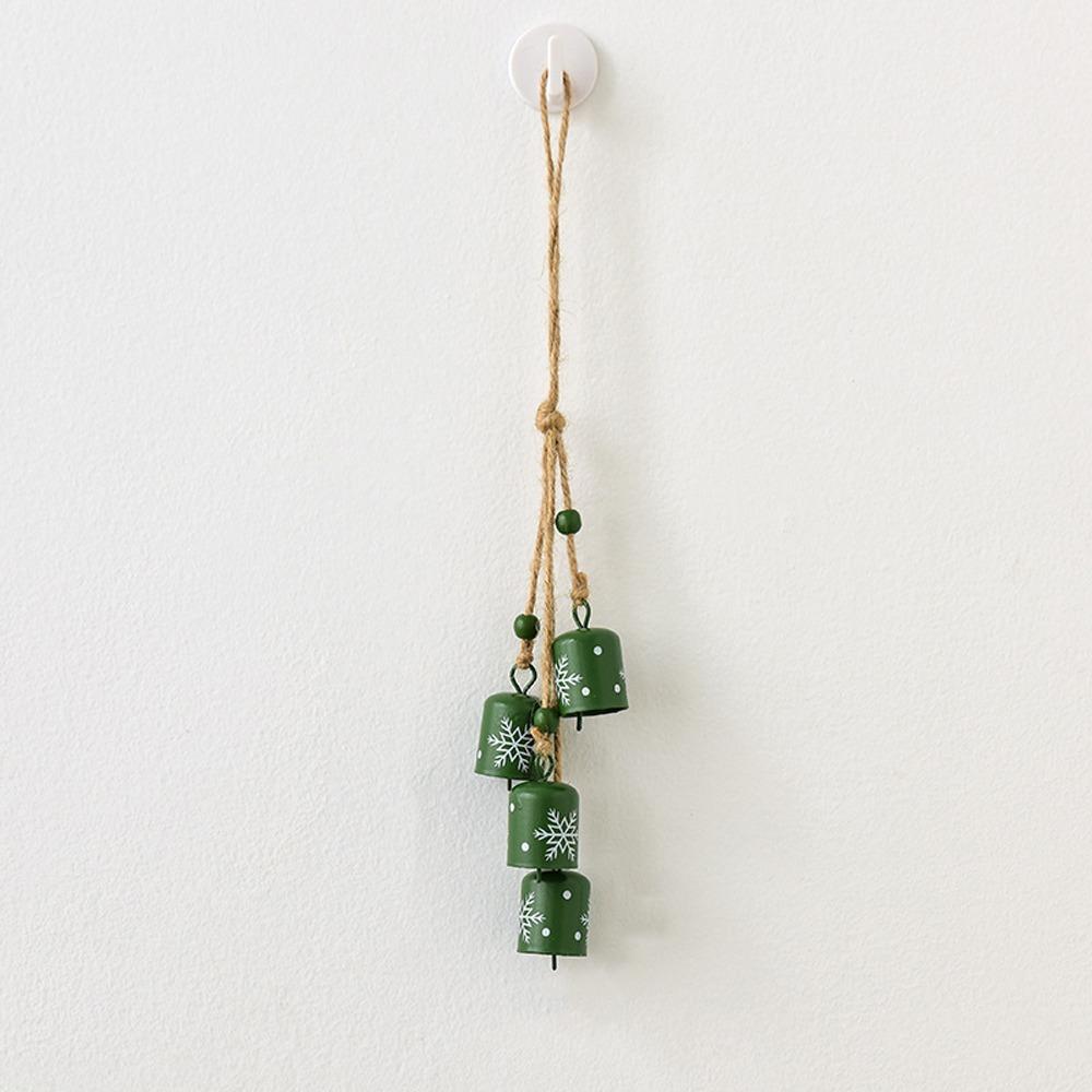 Snowflake Christmas Tree Bells String Vintage Creative Bells Pendant  Christmas Decoration