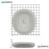 Geekria Elite Earpads Compatible with Bang & Olufsen Beoplay H95 (1266100) Headphones, Lambskin Ear/Ear Cups (Gray)