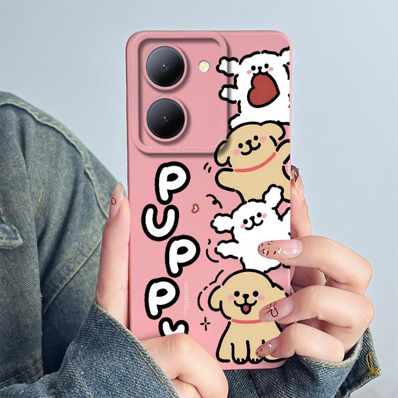 For Vivo Y36 5G Phone Case V2248 Funda Soft Silicone Cute Panda Flower Boys Girls Shell Cartoon Back Cover Protective Casing